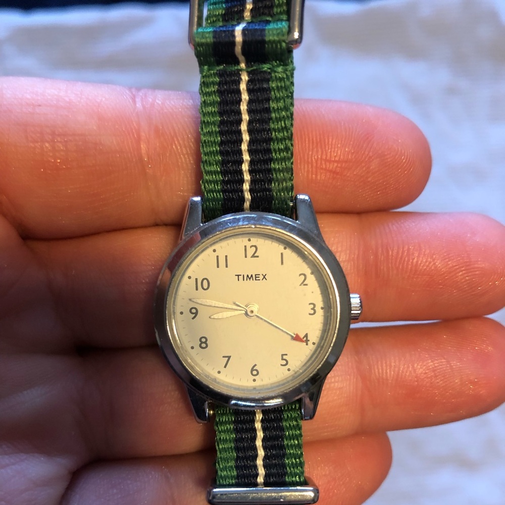 J. Crew x Timex stainless steel watch + 10 bands